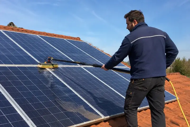 Nettoyage et entretien de panneaux solaires à Pressigny